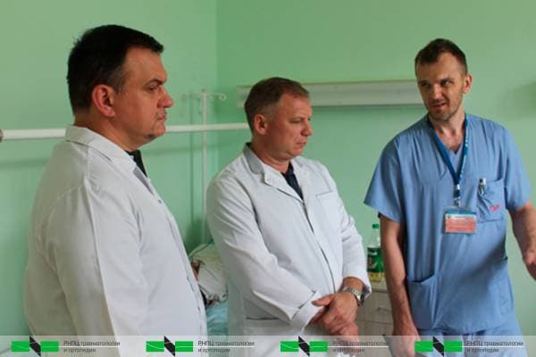 Организационно-методическая помощь. Выезд сотрудников РНПЦ травматологии и ортопедии в г. Островец