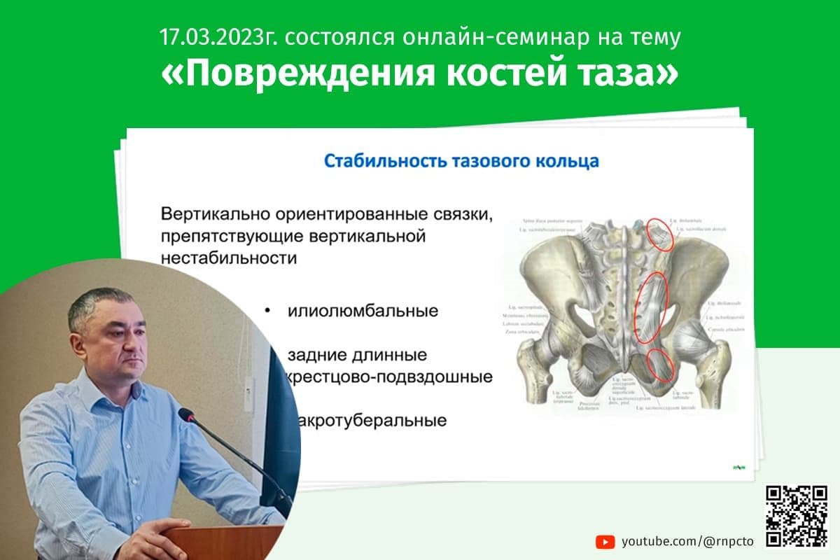 17.03.2023г. состоялся онлайн-семинар на тему «Повреждения костей таза» |  ortoped.by